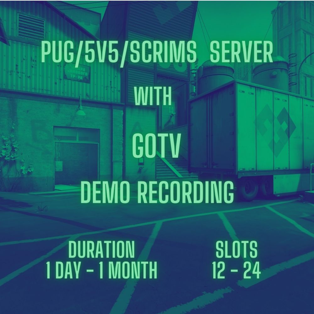 Pug csgo server with gotv and demo recording