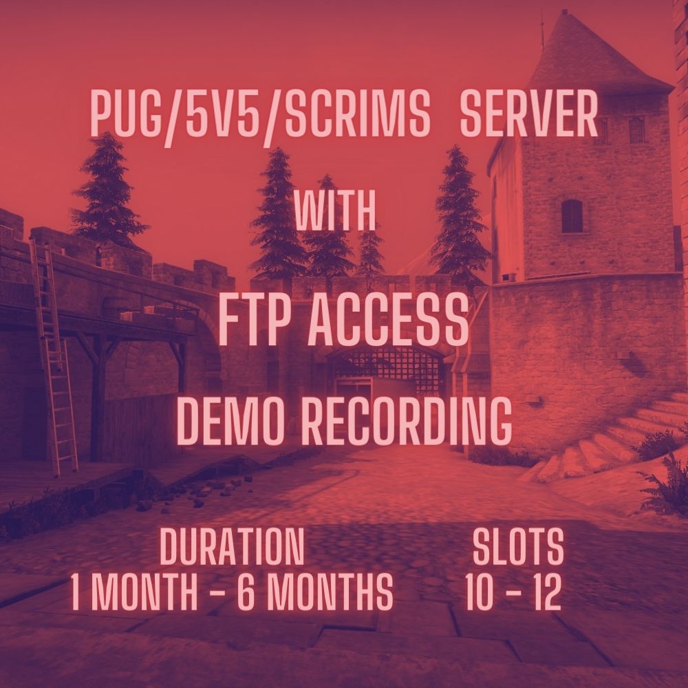 Pug csgo server with ftp and demo recording